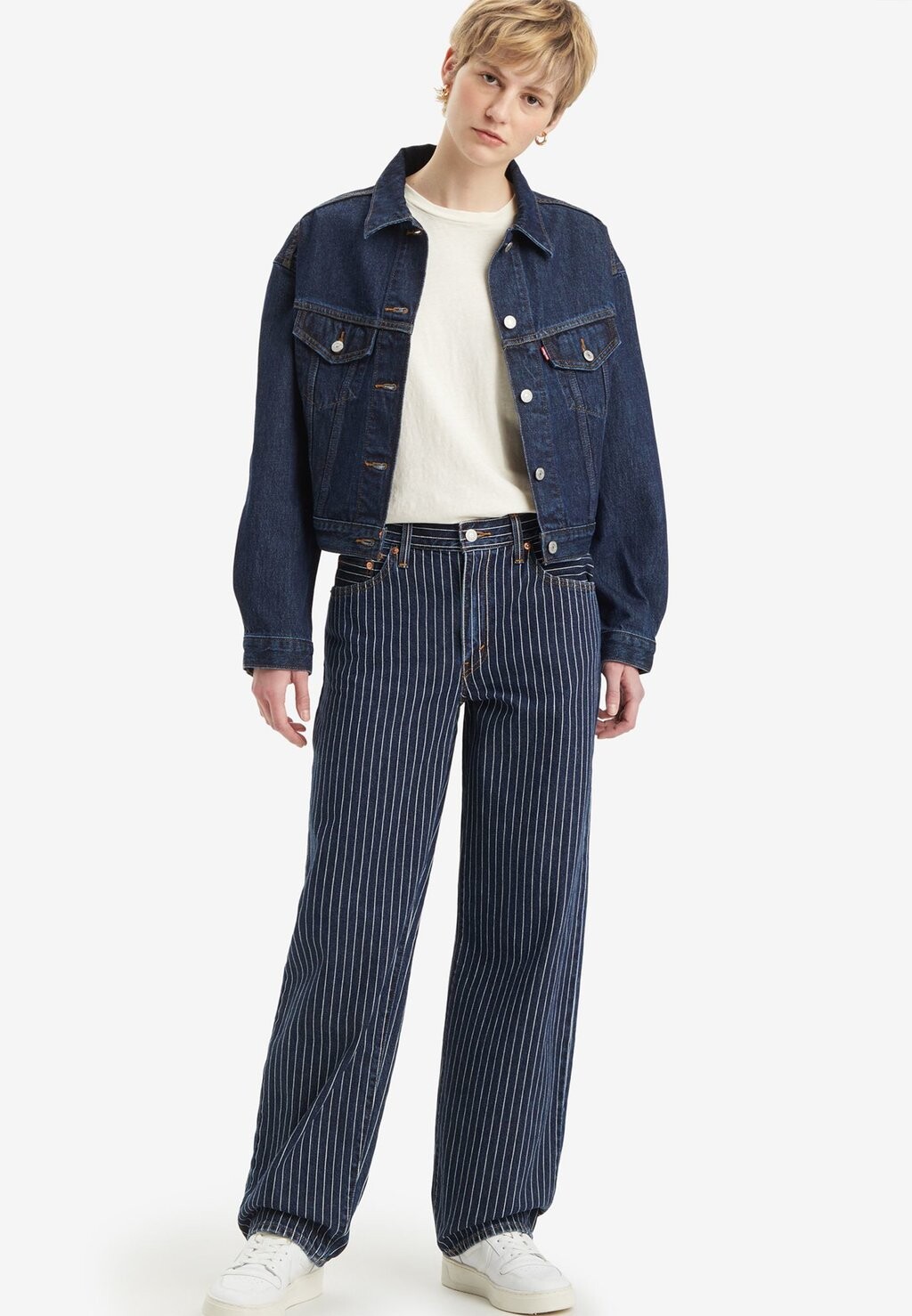 

Джинсы свободного кроя BAGGY DAD Levi's, темно-синий деним