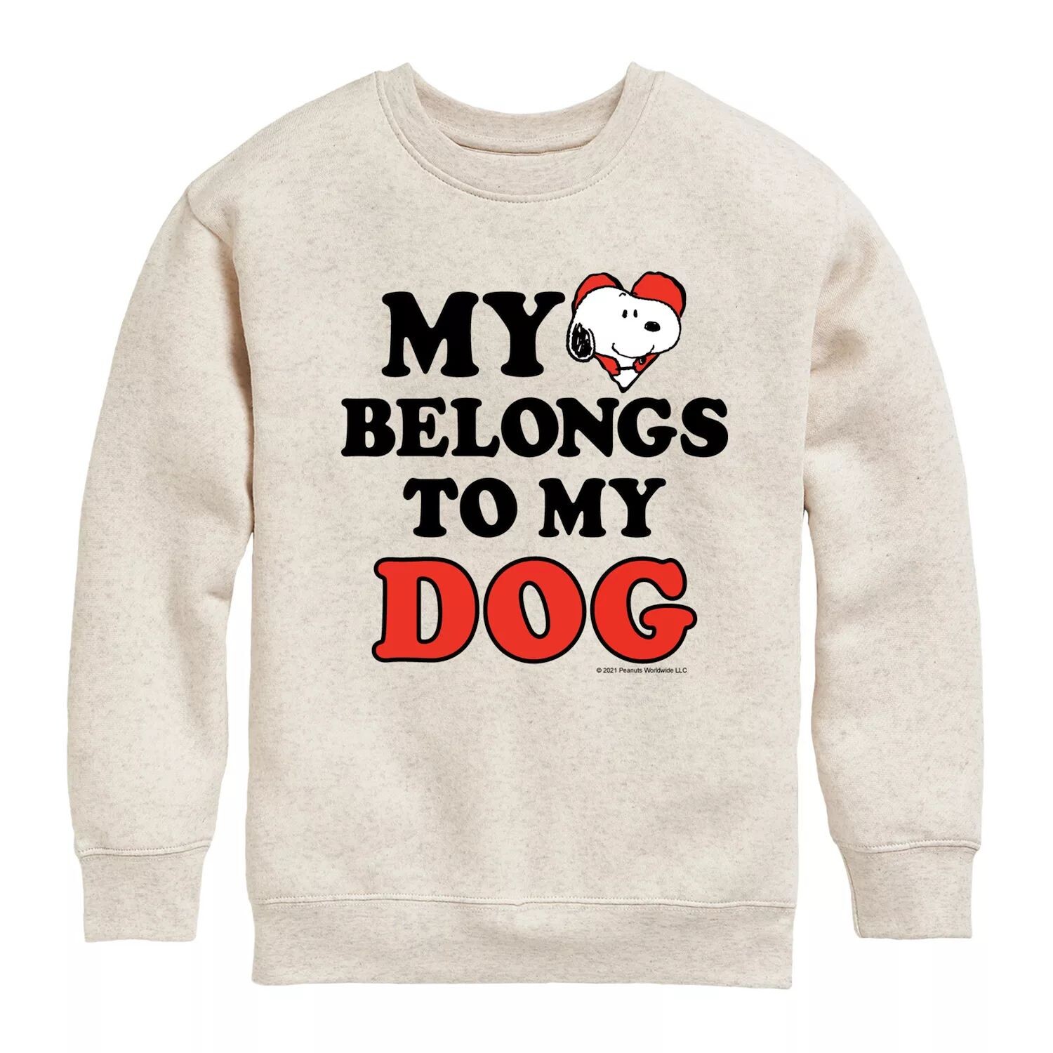 

Флисовая толстовка для собак Peanuts Heart Belongs для мальчиков 8–20 лет Licensed Character