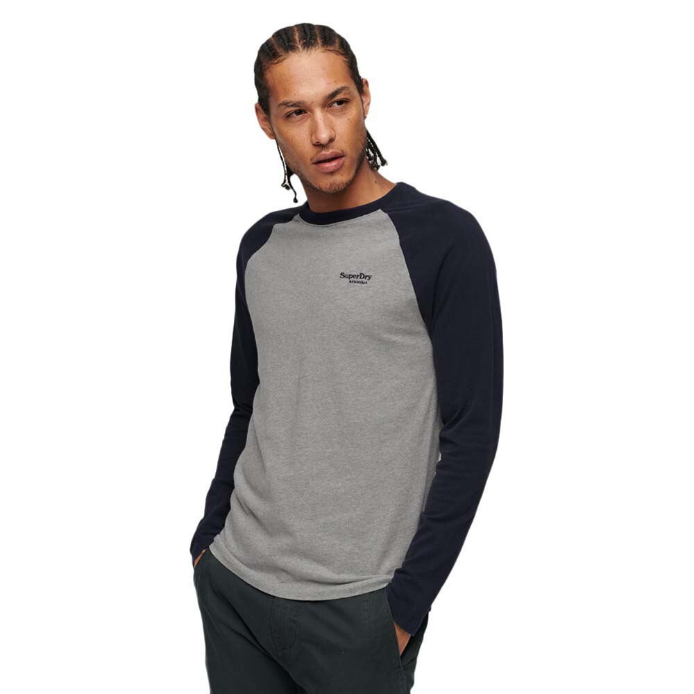 

Лонгслив Superdry Essential Baseball, серый