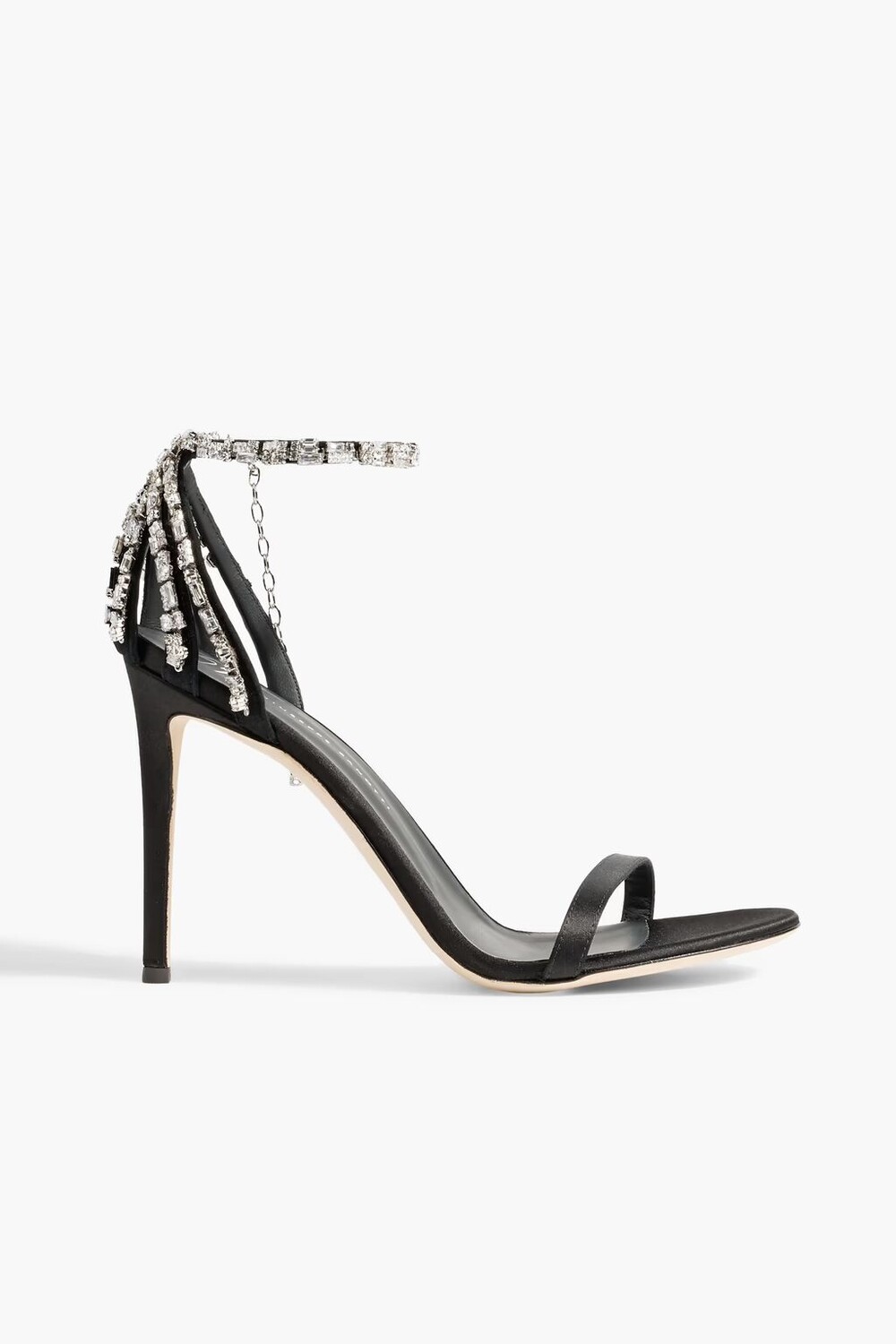 

Босоножки Adele с кристаллами и замшевой отделкой Giuseppe Zanotti, черный