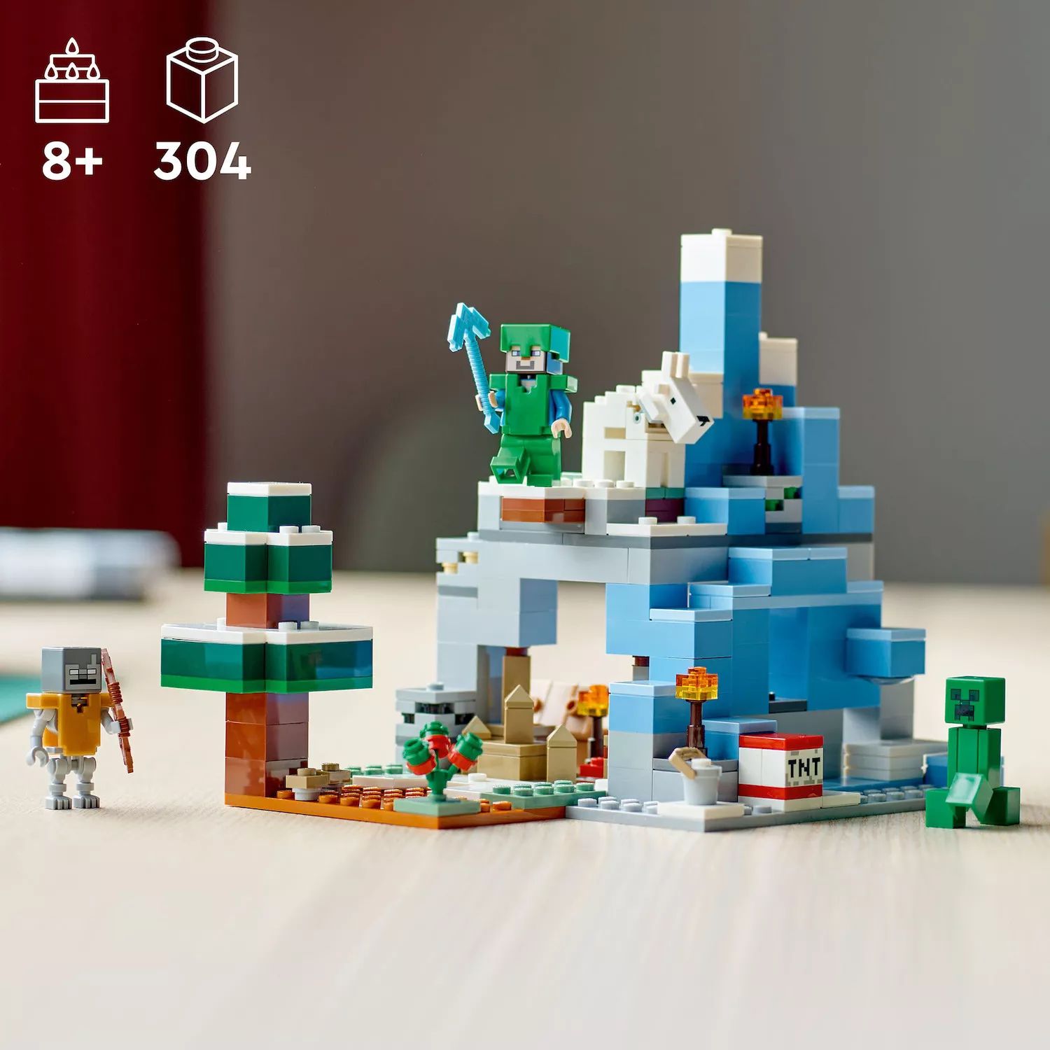 LEGO Minecraft The Frozen Peaks 21243 Набор строительных игрушек LEGO –  заказать по доступной цене из-за рубежа в «CDEK.Shopping»