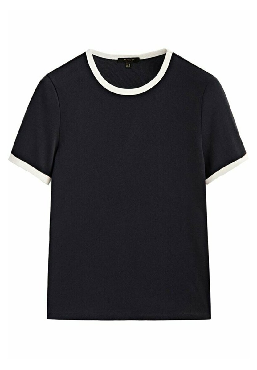 

Футболка с принтом Massimo Dutti, черный