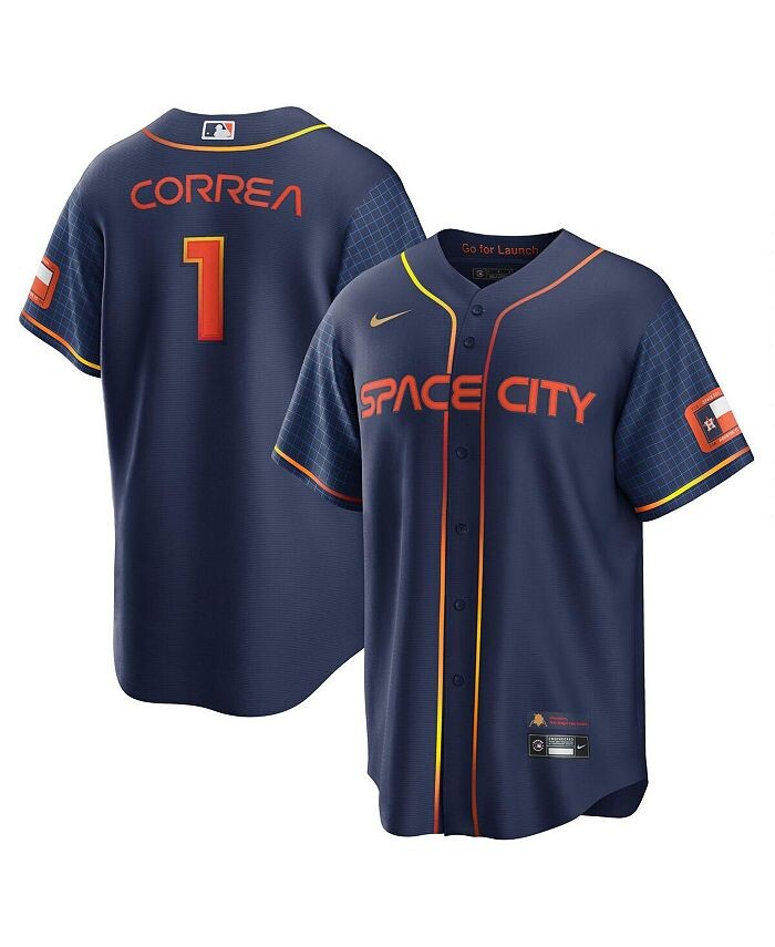 

Мужская темно-синяя майка Carlos Correa Houston Astros City Connect Replica Player Nike, синий