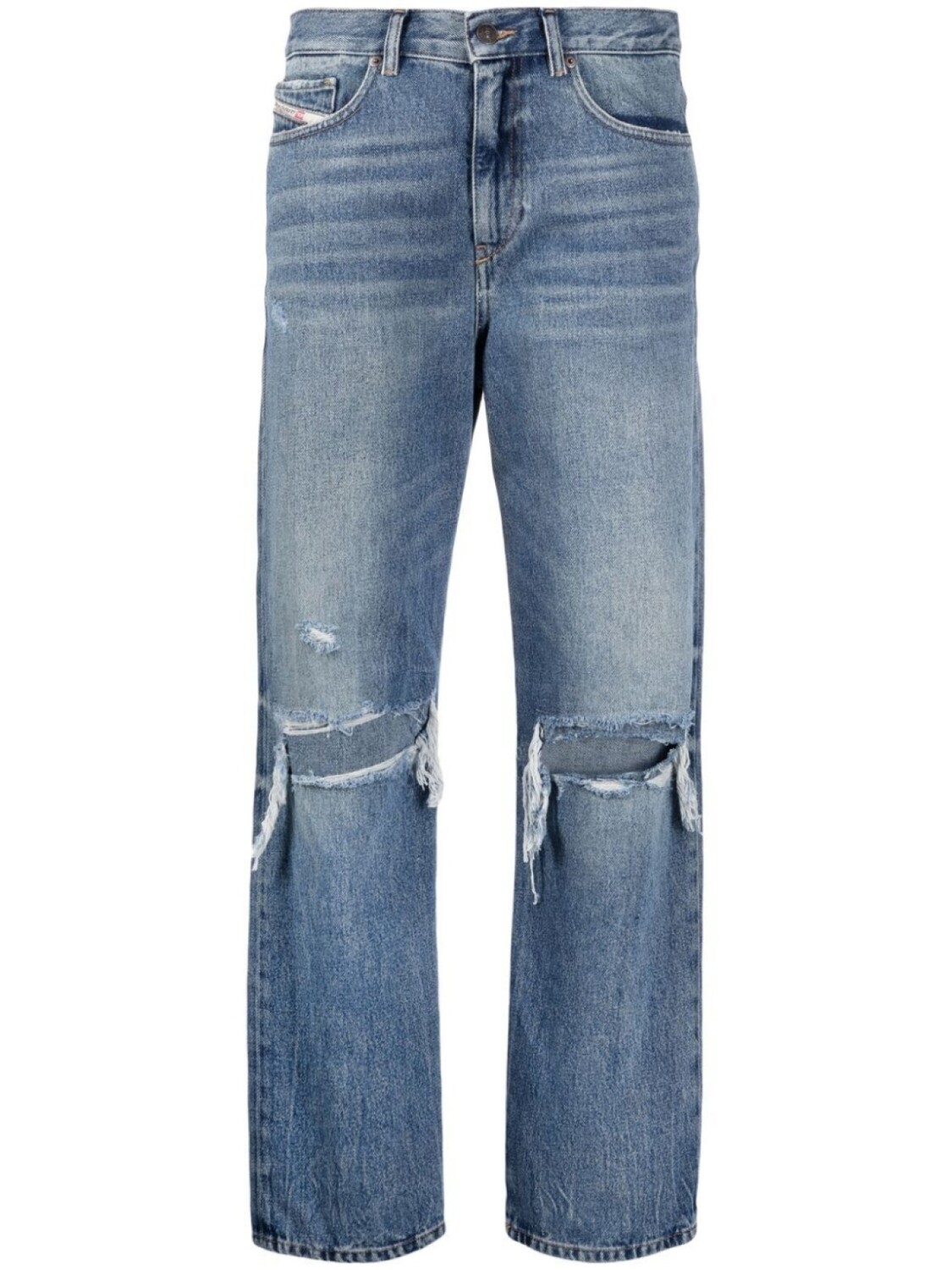 

Diesel джинсы с прорезями, синий
