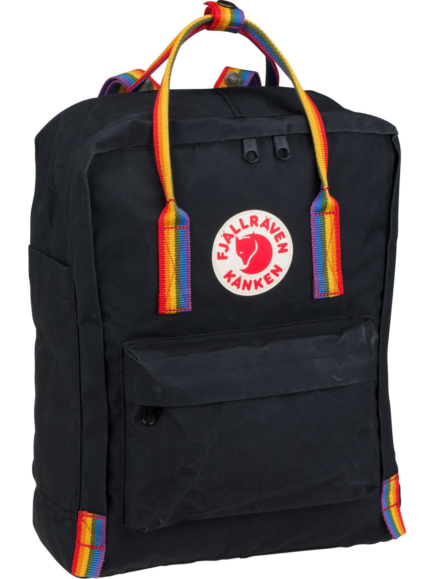 Рюкзак FJÄLLRÄVEN/Backpack Kanken Rainbow, цвет Black/Rainbow Pattern