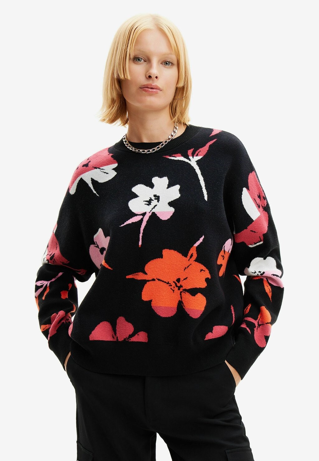 

Свитер Floral Desigual, черный