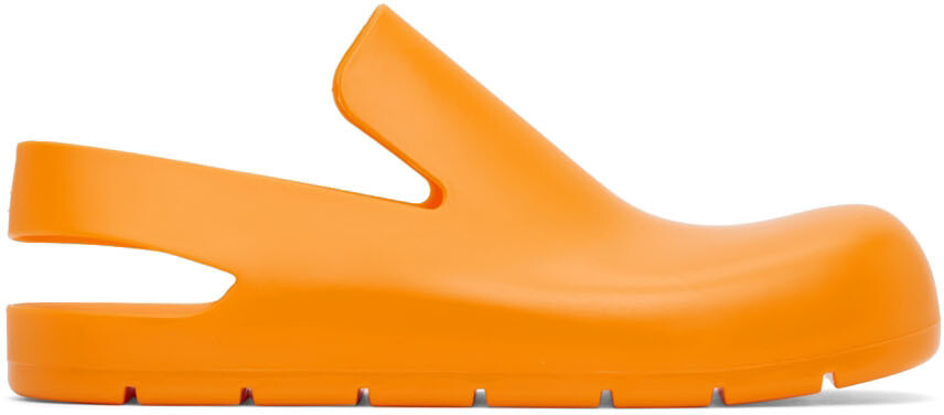 

Оранжевые лоферы с лужами Bottega Veneta, цвет Tangerine