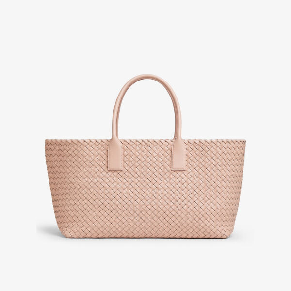 

Кожаная сумка-тоут Cabat среднего размера Bottega Veneta, желтый