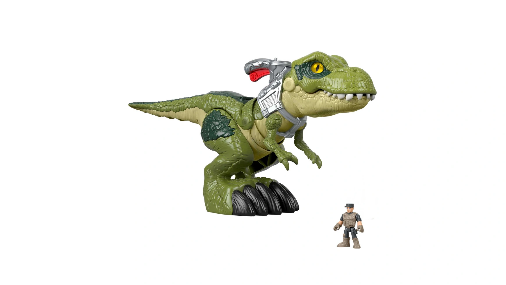 Игрушка-динозавр Fisher-Price Imaginext Jurassic World Hungry T-Rex цветной мир природа и дети звуки ароматы краски 5 2011