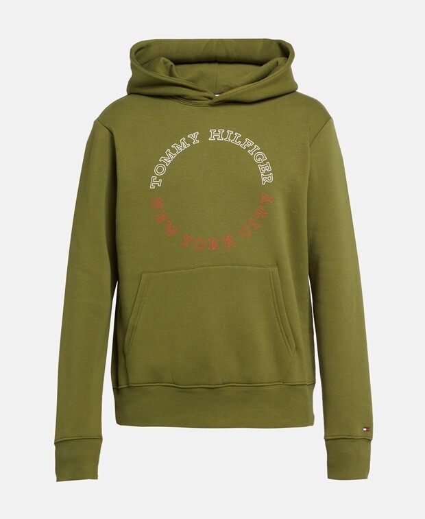 

Худи с капюшоном Tommy Hilfiger, зеленый