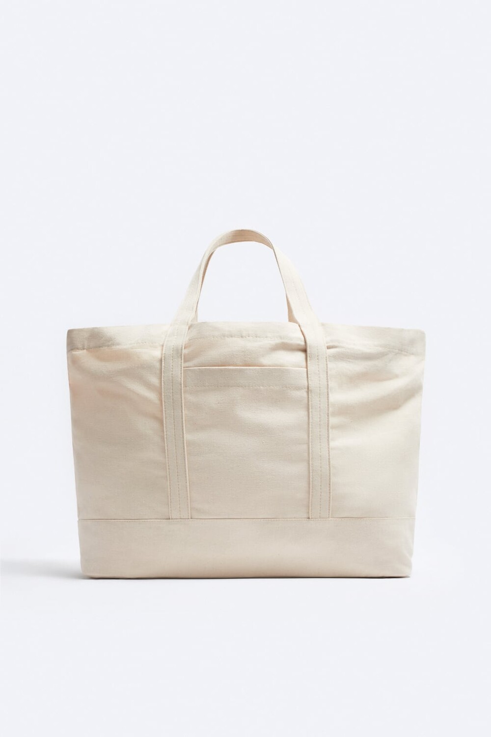 

Сумка из канваса ZARA, экру