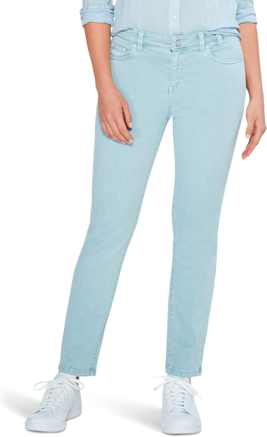 

Джинсы Colored Mid-Rise Straight Ankle Jeans NIC+ZOE, цвет Mist