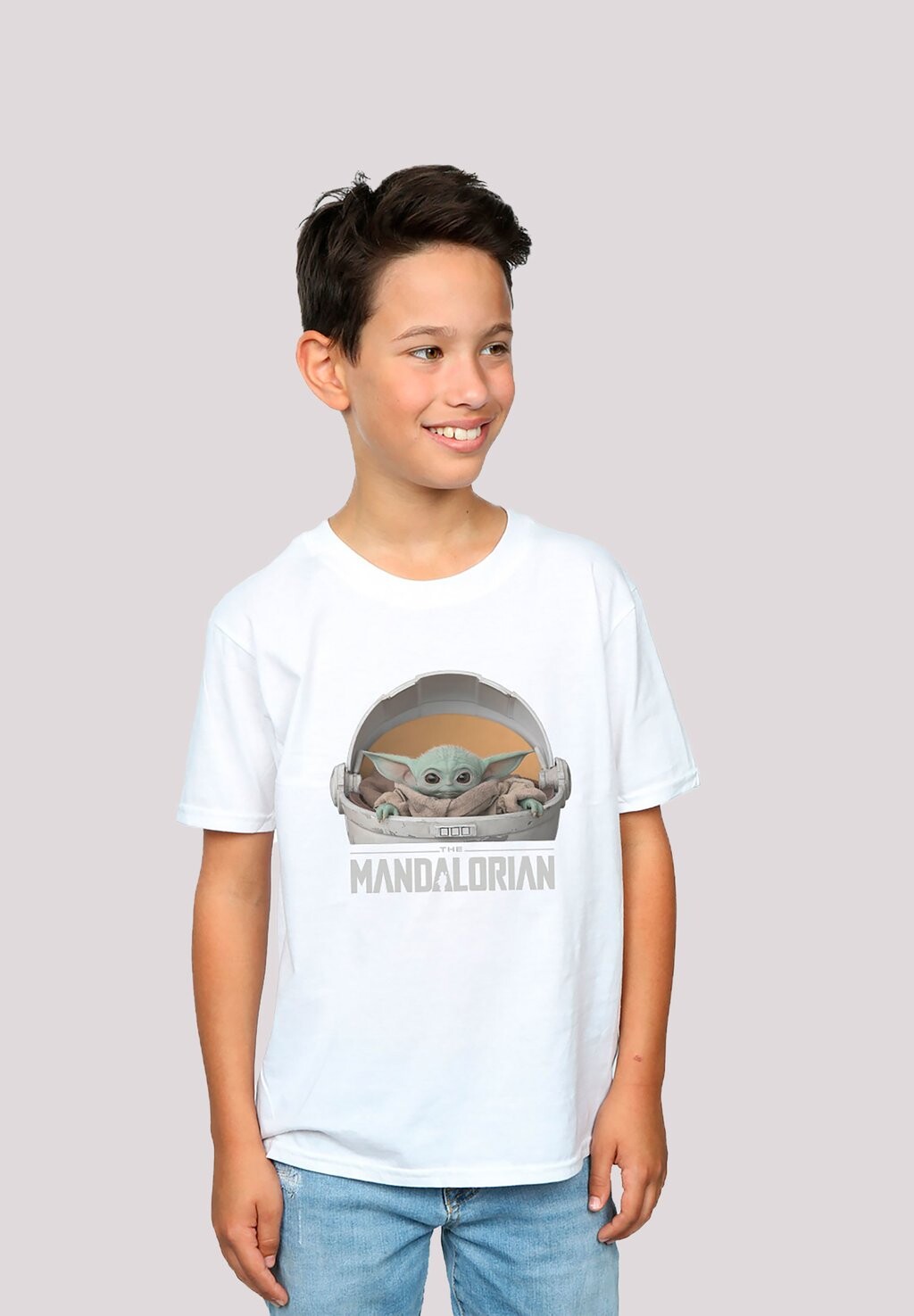 

Футболка с принтом Star Wars The Mandalorian Yoda Pod Premium Krieg Der Ster F4NT4STIC, белый