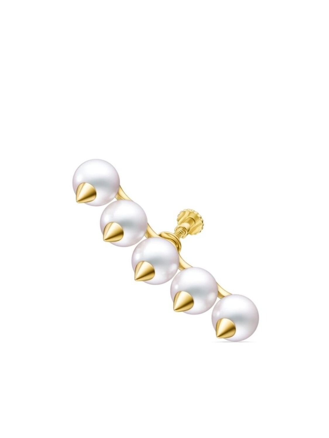 

Серьга Danger из желтого золота с жемчугом TASAKI, золотой