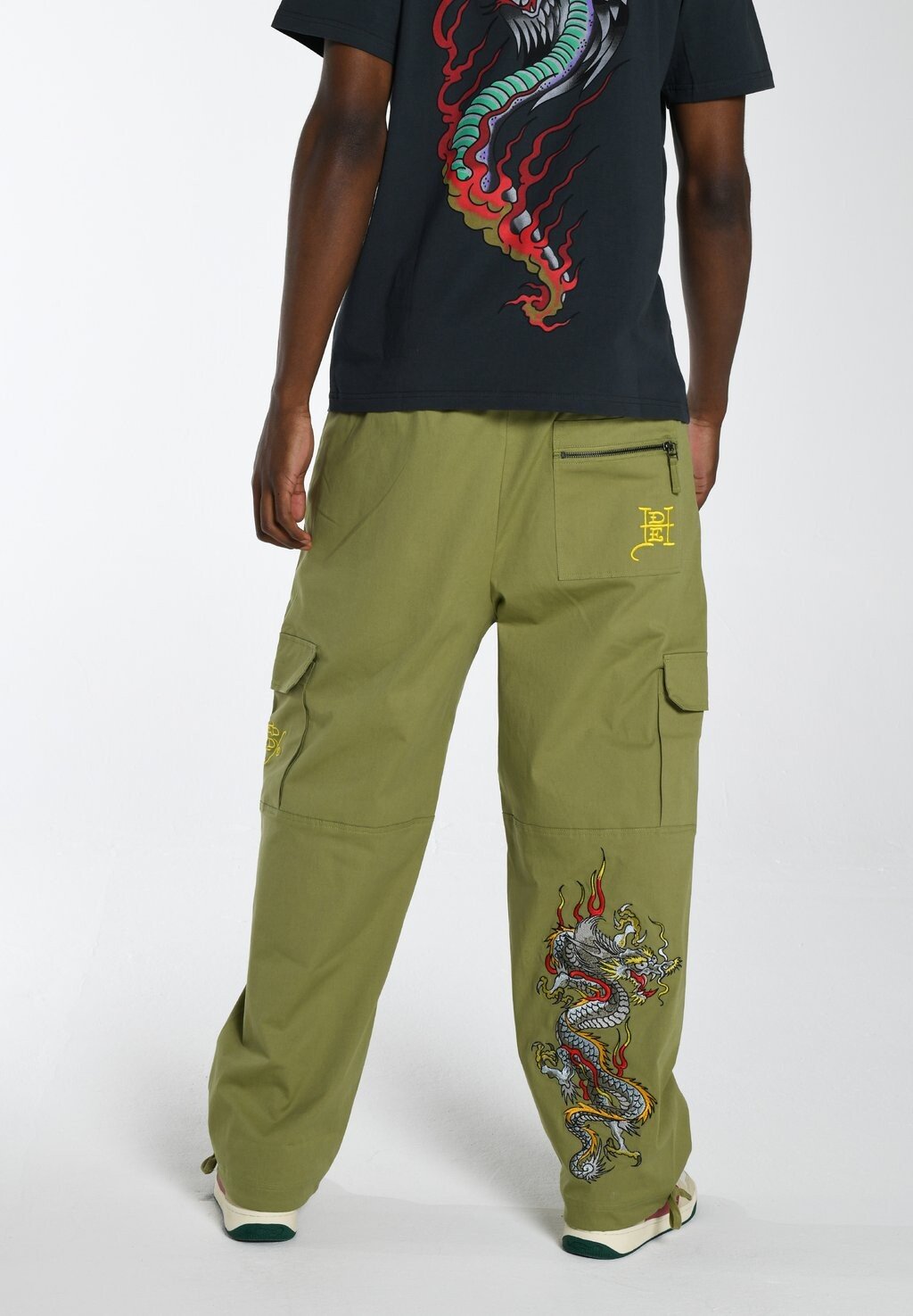 

Брюки карго Nu Drag Combat Ed Hardy, цвет mosstone
