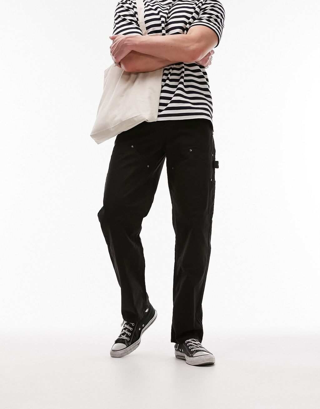 

Черные брюки Topman Carpenter, Черный