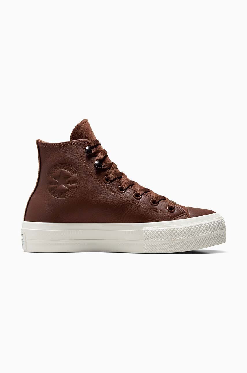 

Кожаные кроссовки Converse Chuck Taylor All Star Lift, коричневый
