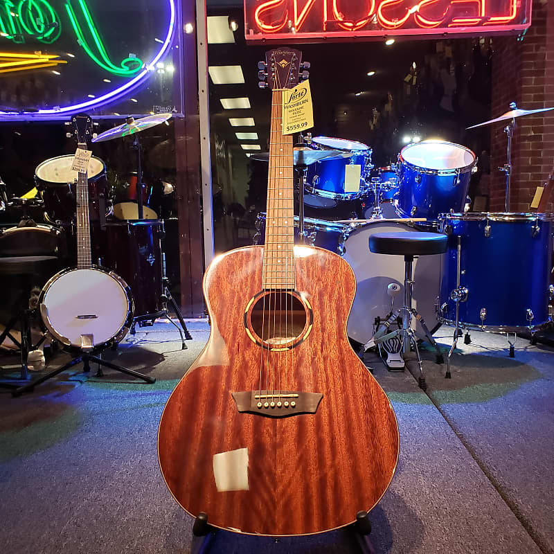 Акустическая гитара Washburn Woodline Series O12SE 2020s - Natural цена и фото