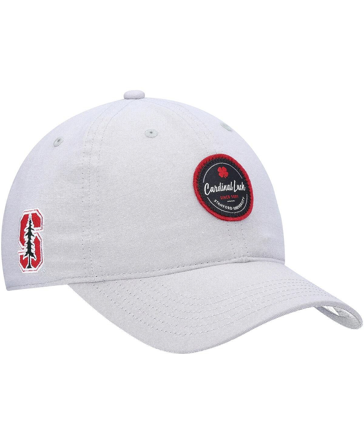 

Мужская серая регулируемая шляпа Stanford Cardinal Oxford Circle Black Clover