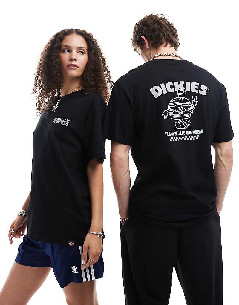 

Черная футболка Dickies Colstrip – с принтом на спине