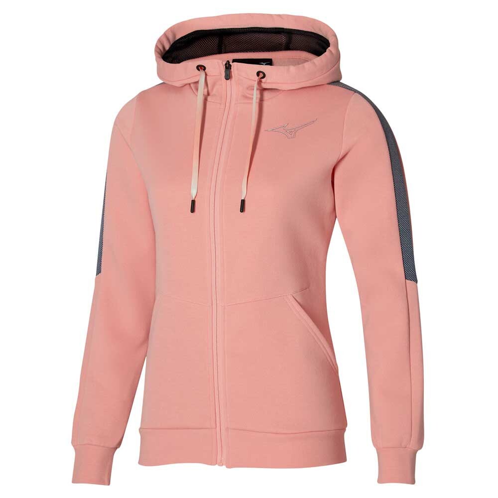 

Толстовка Mizuno Release Full Zip, розовый