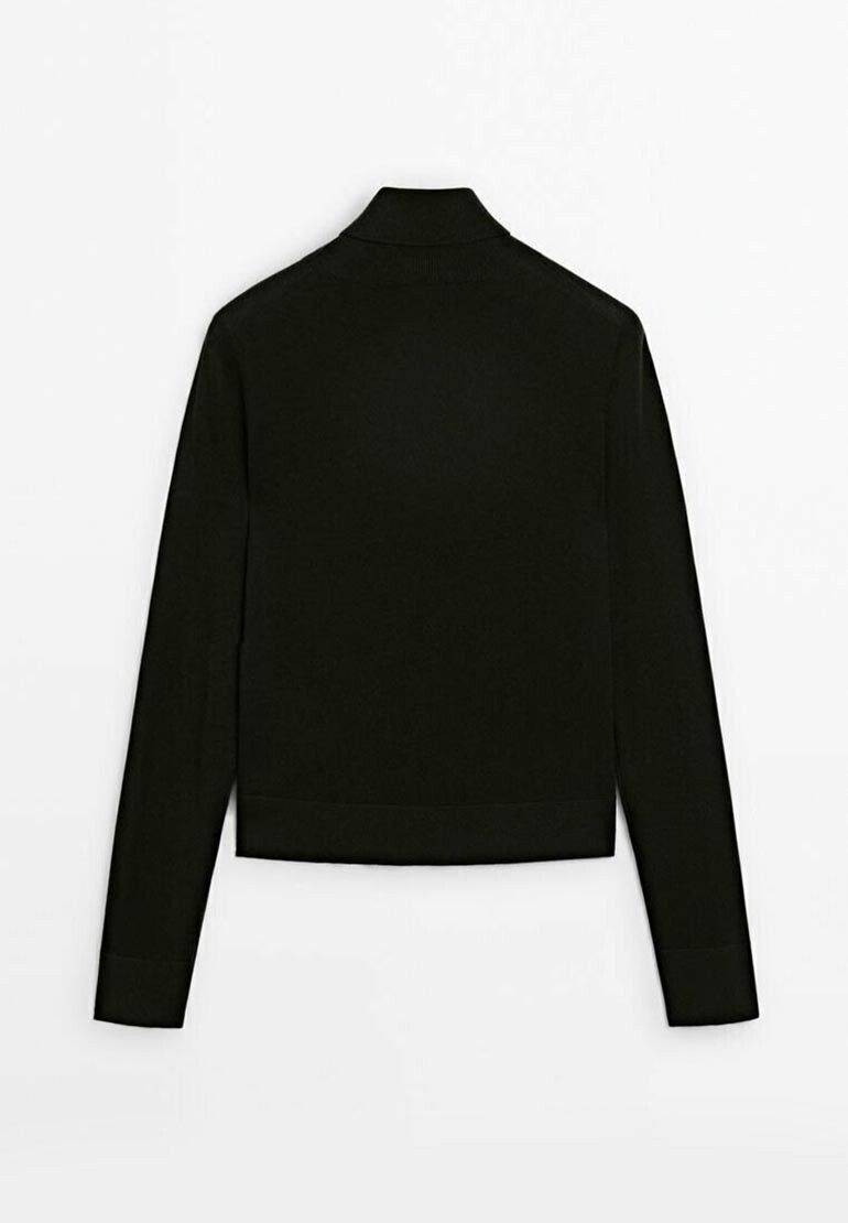 

Джемпер HIGH NECK Massimo Dutti, черный