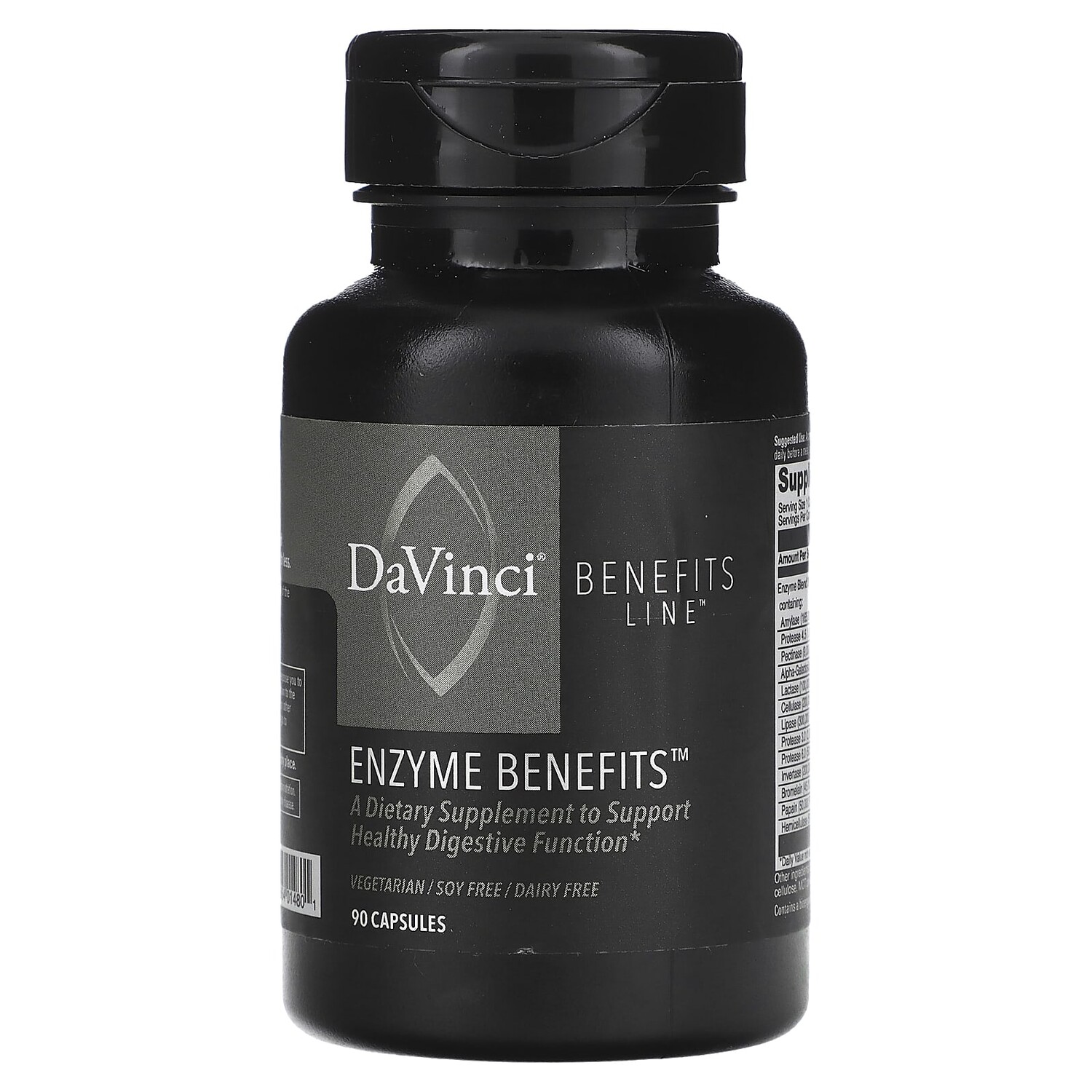 

Enzyme Benefits`` 90 капсул, DaVinci Laboratories of Vermont