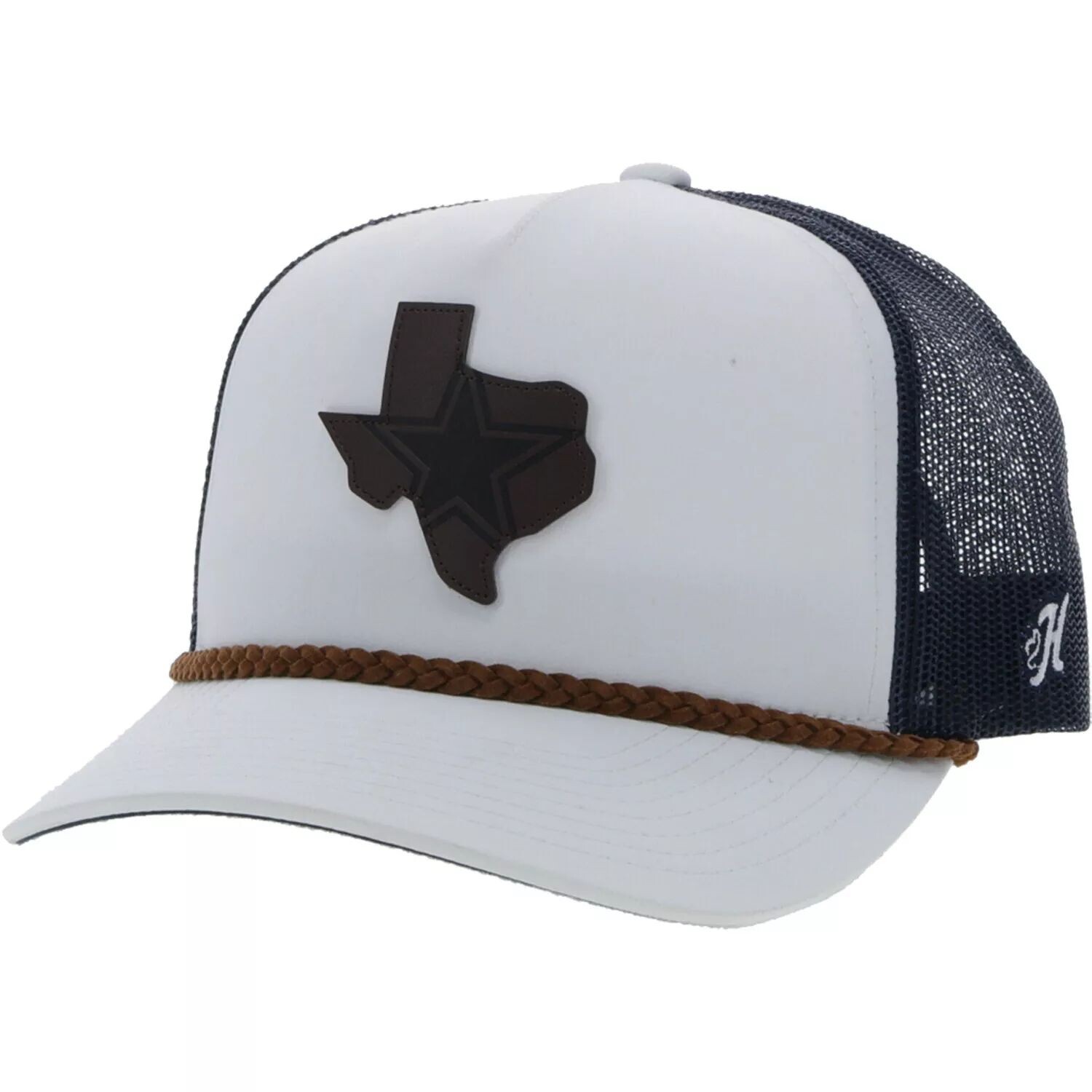 

Мужская кепка HOOey белого/темно-синего цвета Dallas Cowboys State Patch Trucker Snapback Hat