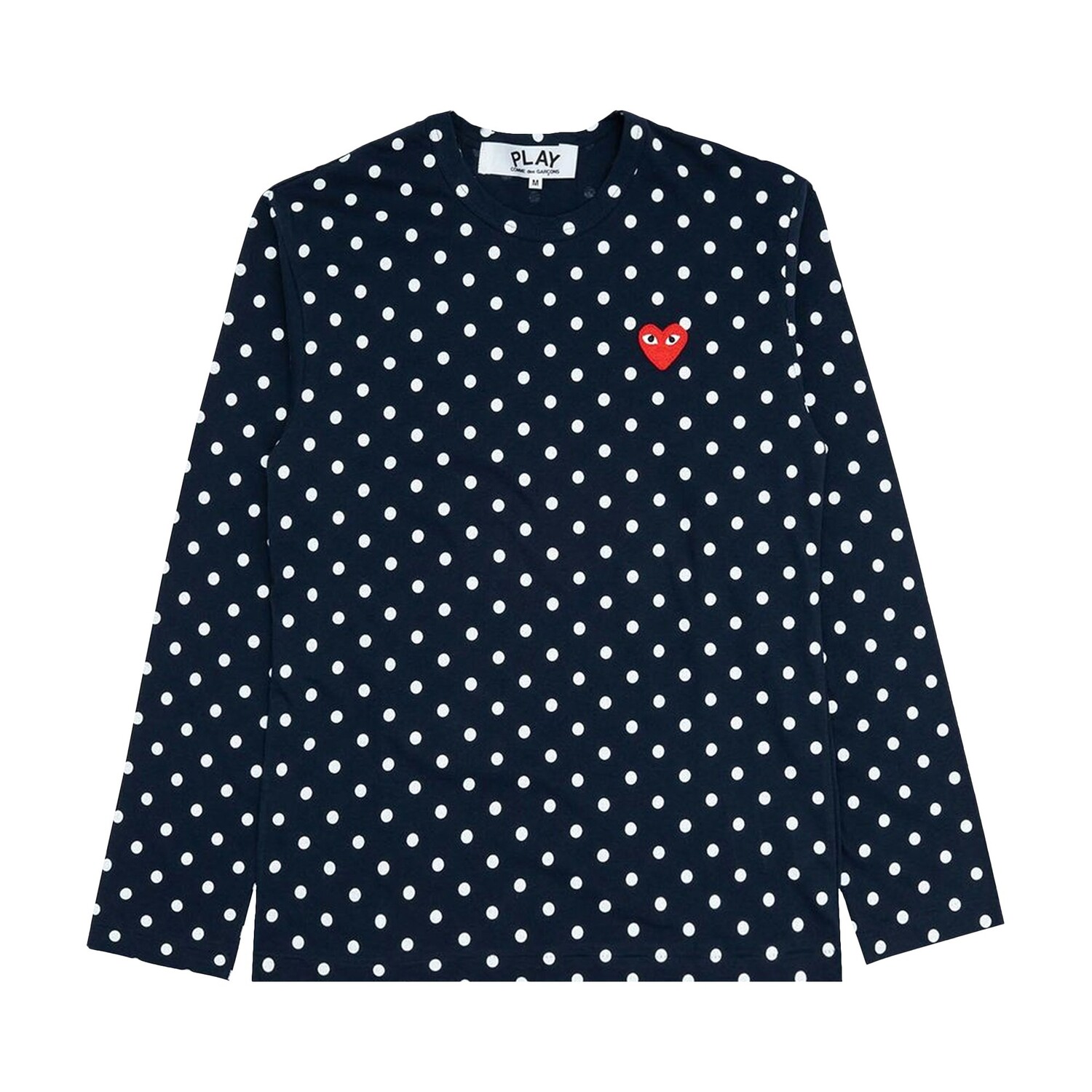 

Футболка Comme des Garçons PLAY в горошек, темно-синий/белый