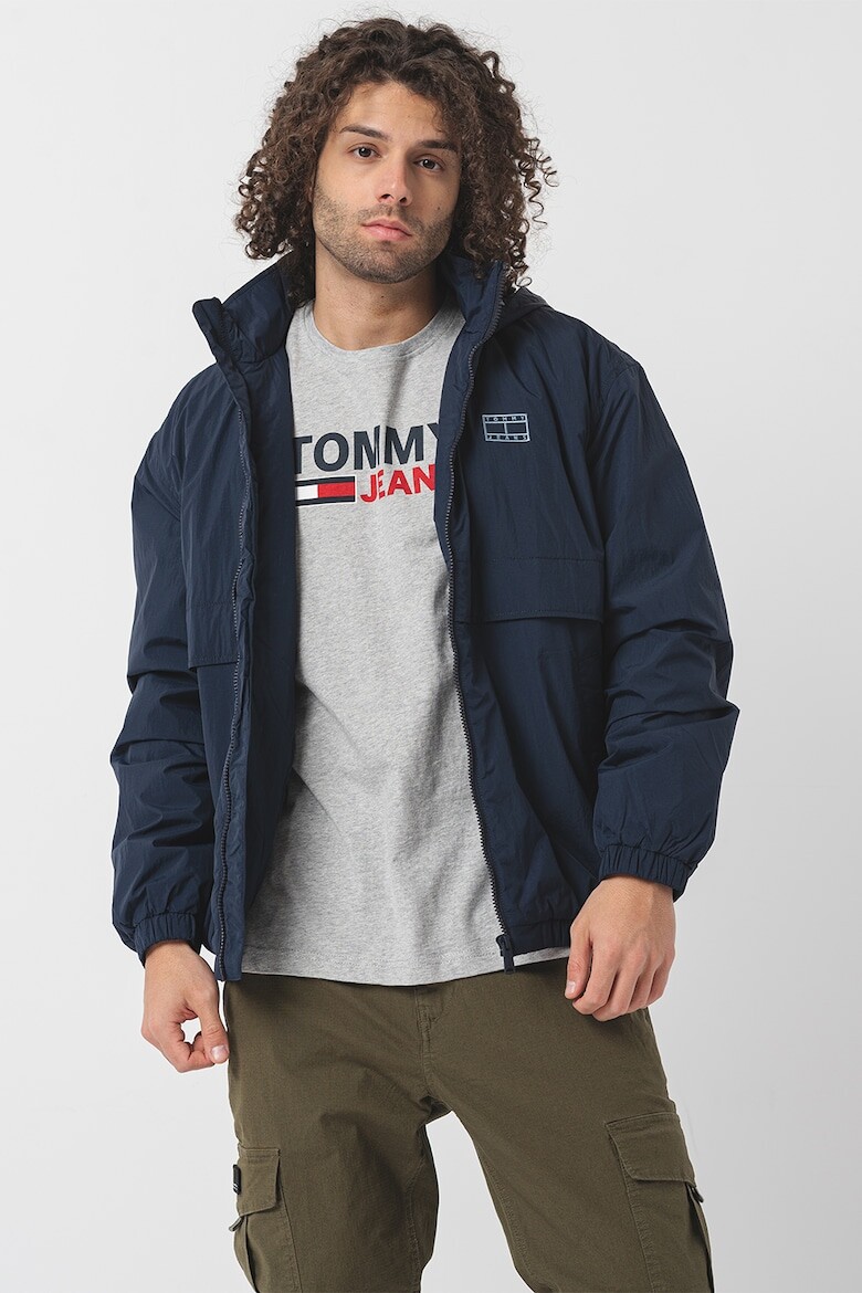 

Куртка с капюшоном и логотипом Tommy Jeans, синий