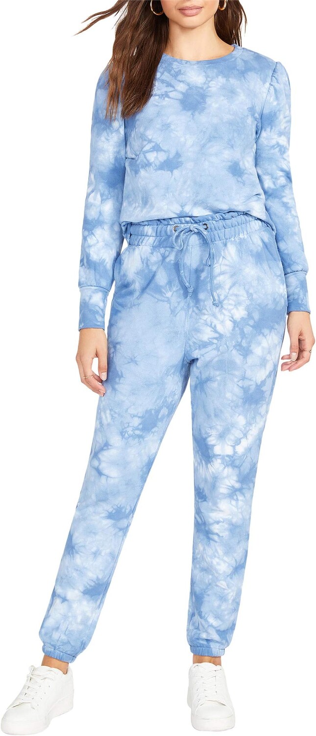 

Брюки Steve Madden Sky Walker Sweatpants - Tie-Dye Fleece Joggers, синий