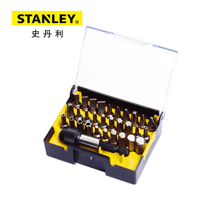 Stanley 63-401-23, 31 шт., отвертка серии 6,3 мм, набор быстросъемных магнитных адаптеров A, бит для ремонта автомобилей