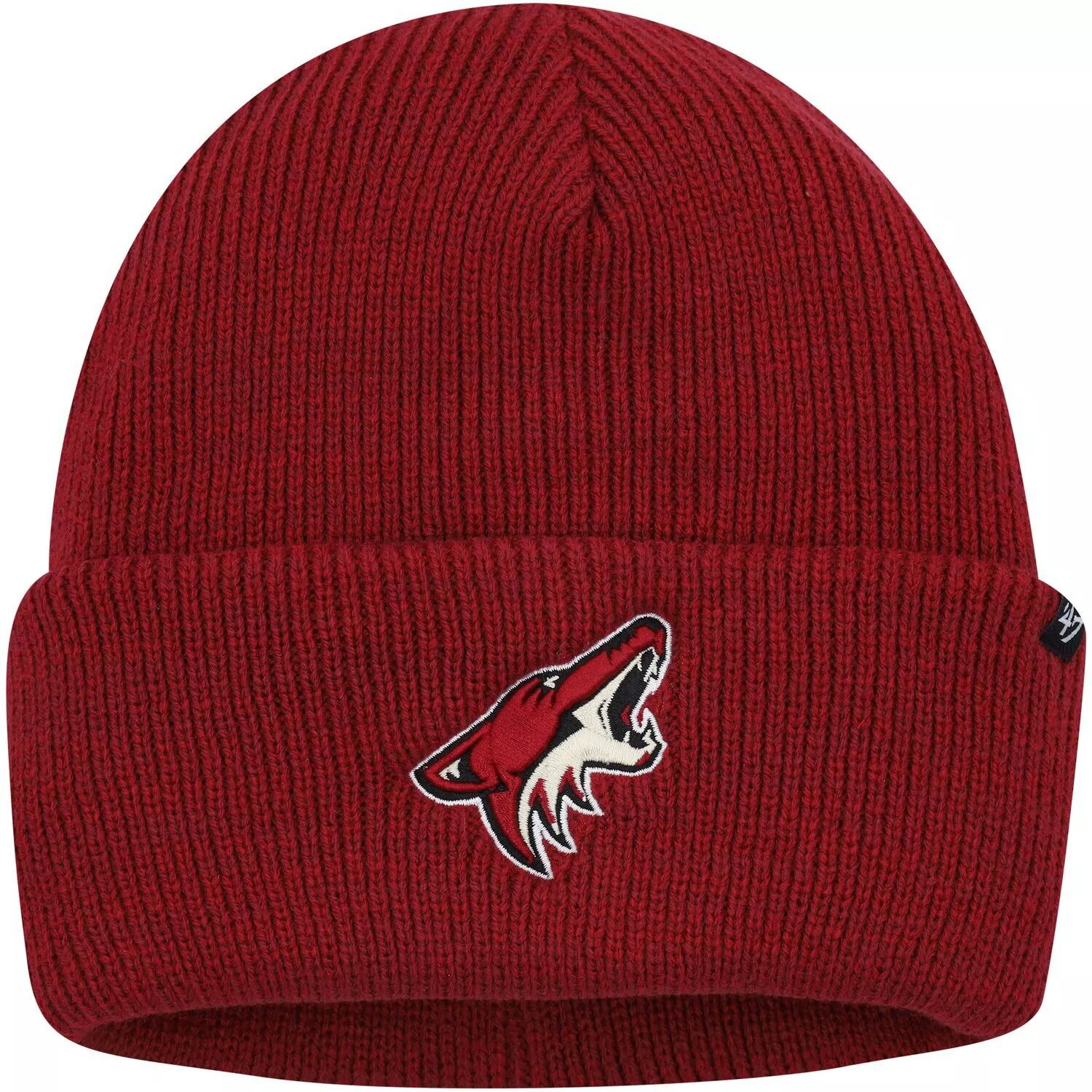 

Мужская вязаная шапка с манжетами '47 Garnet Arizona Coyotes Brain Freeze