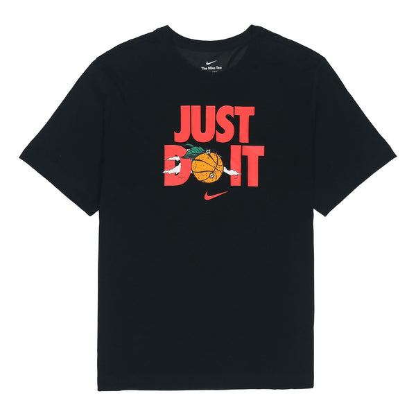 

Футболка Nike Just Do It Alphabet Printing Round Neck Short Sleeve Black, мультиколор