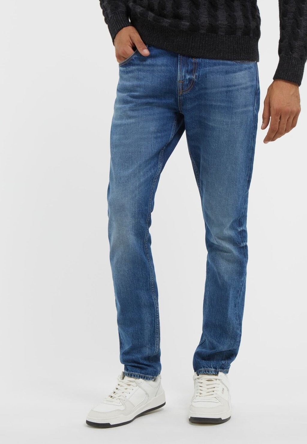 

Джинсы узкого кроя Mid Rise Guess, синий