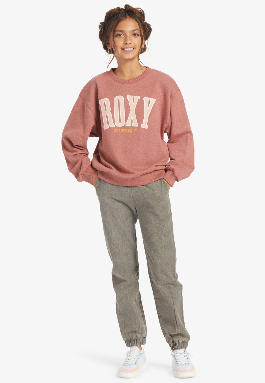 

Толстовка MORAL OF THE STORY Roxy, цвет pink