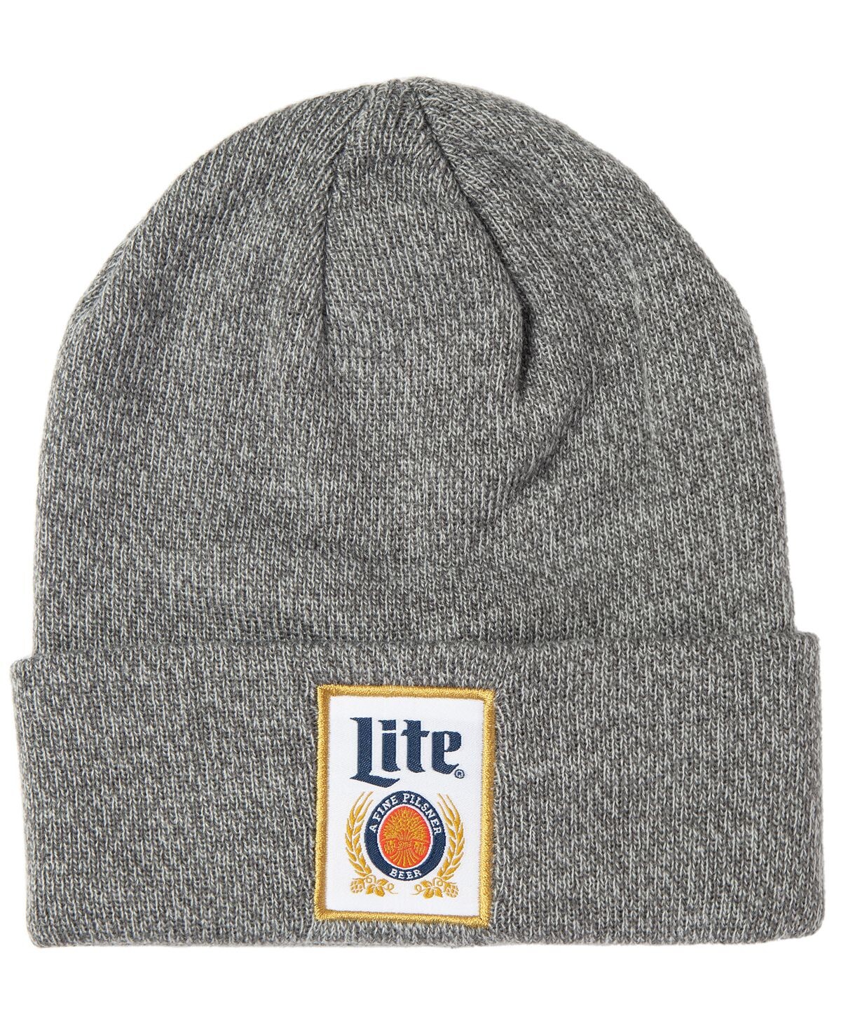 

Мужская вязаная шапка на плоской подошве с манжетами Miller Lite
