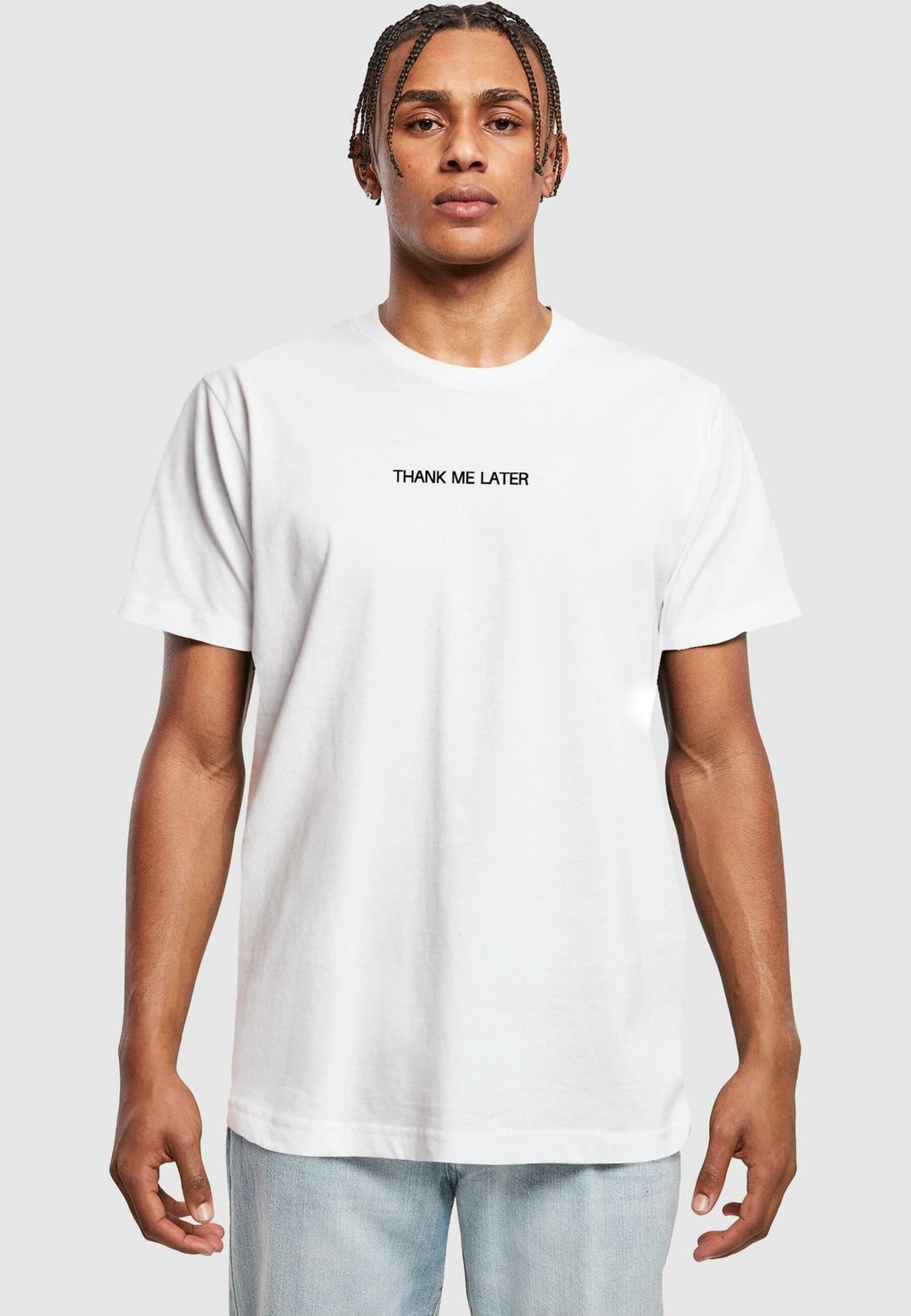 Футболка с принтом THANK ME LATER Mister Tee, цвет white