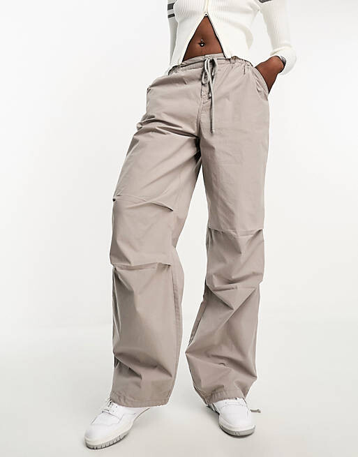 

Брюки карго с завязкой на талии ASOS DESIGN Tall
