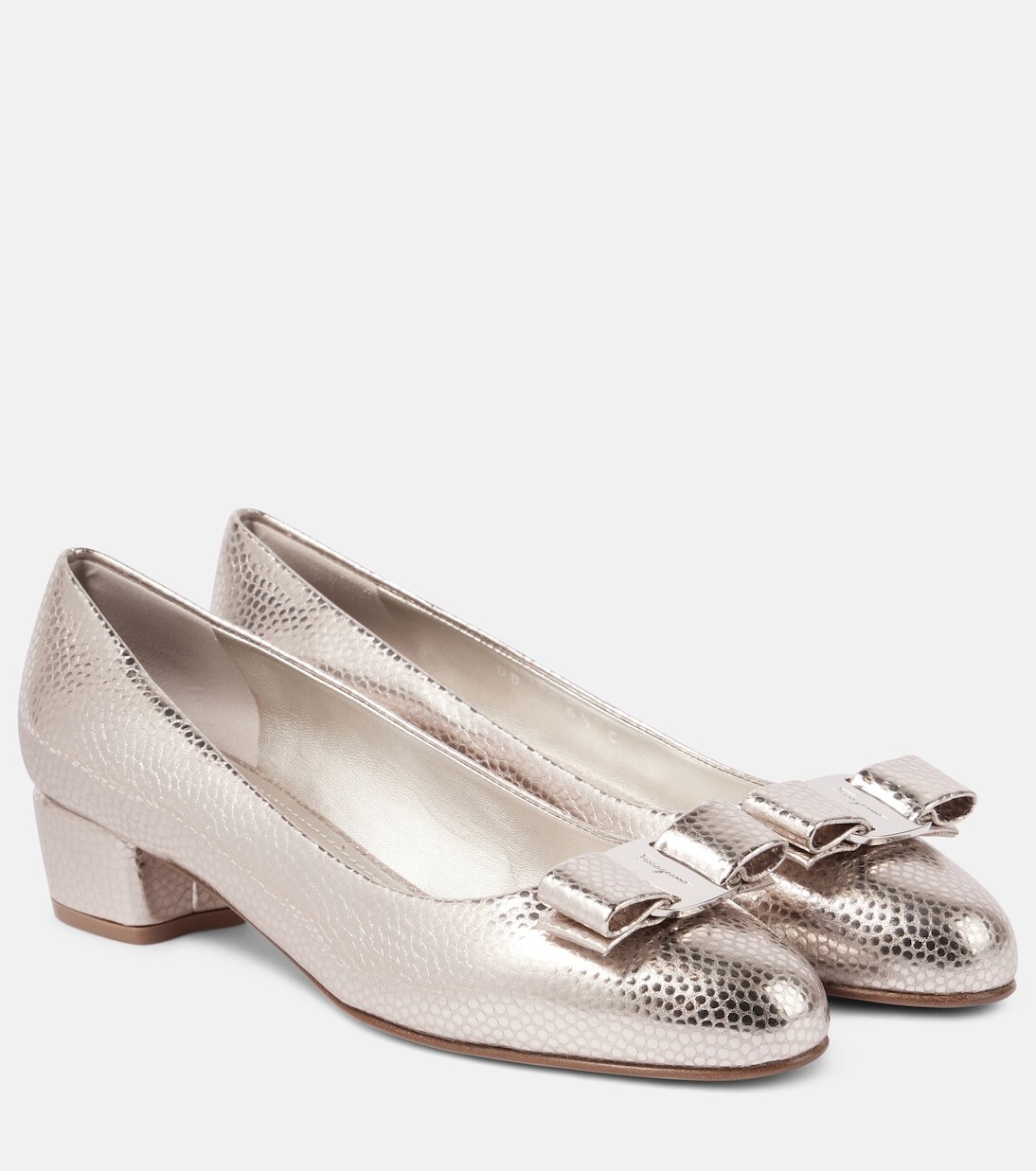 

Кожаные туфли vara Ferragamo, золото