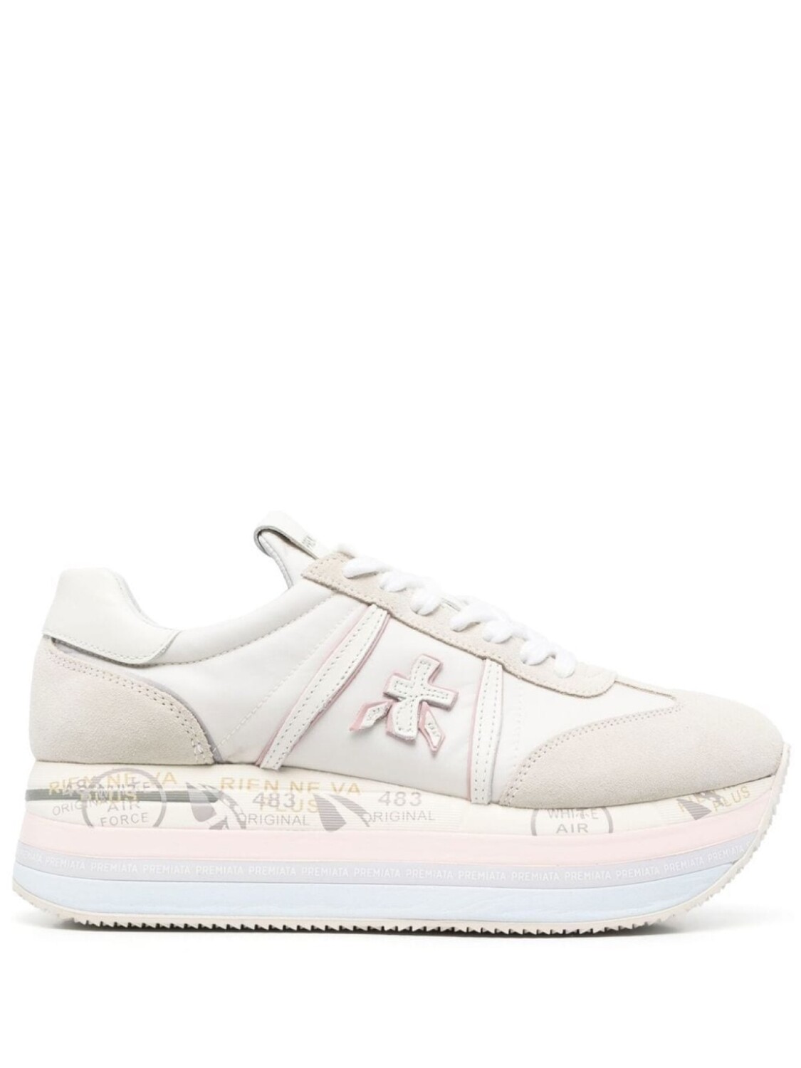 

Premiata кроссовки Beth 40 на платформе, нейтральный цвет