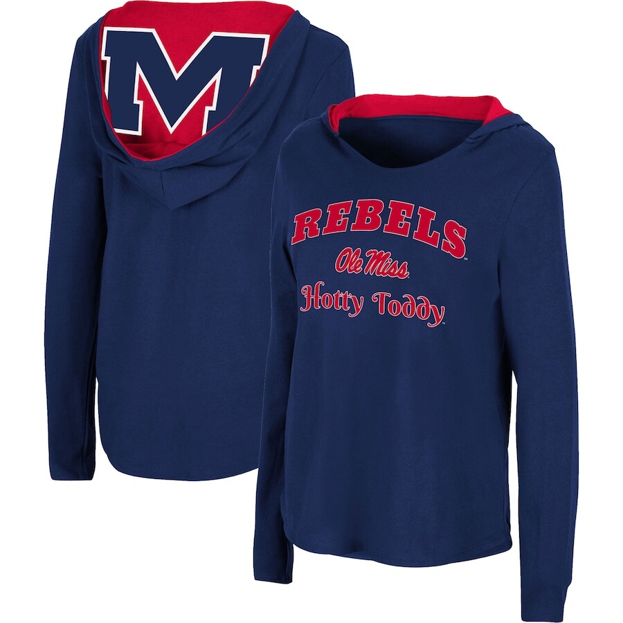 

Футболка с длинным рукавом Colosseum Ole Miss Rebels, нави