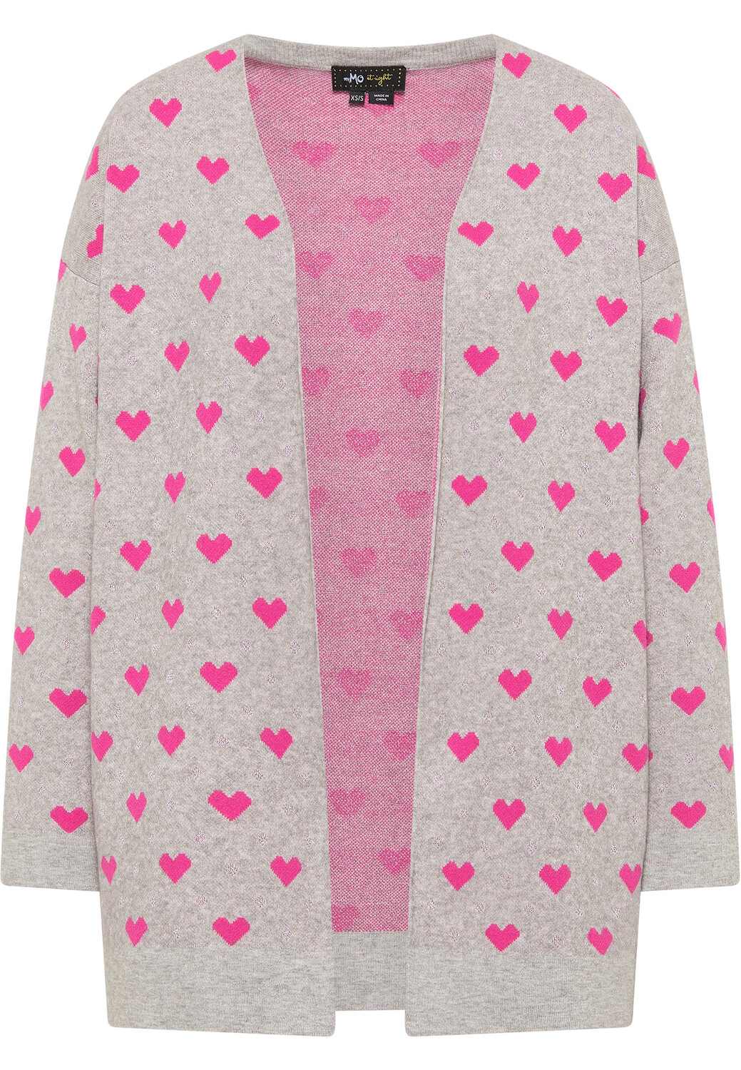 

Толстовка myMo at night Strickjacke, цвет Grau Mehrfarbig