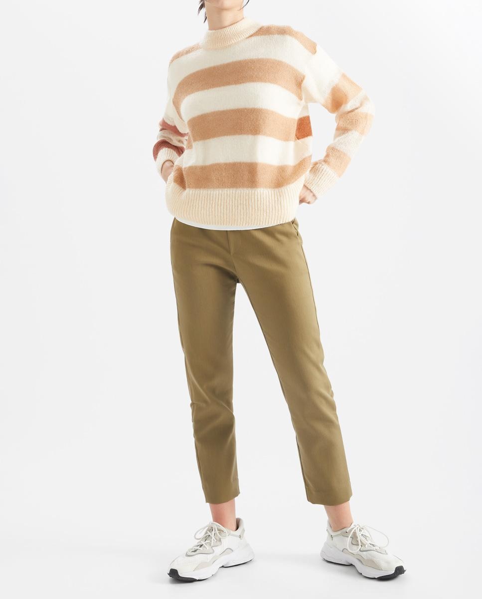 Женские узкие брюки длиной до щиколотки с боковыми карманами Loreak Mendian, зеленый levi s брюки чиносы узкого кроя светло бежевый