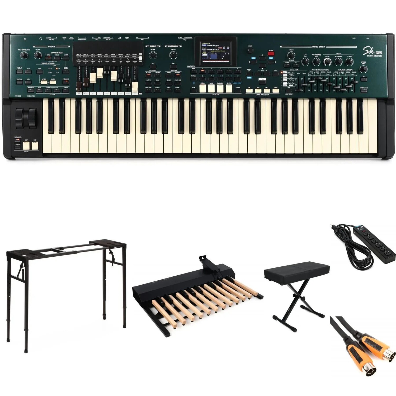 

Комплект клавиатуры/органа Hammond SK Pro с 61 клавишей Deluxe