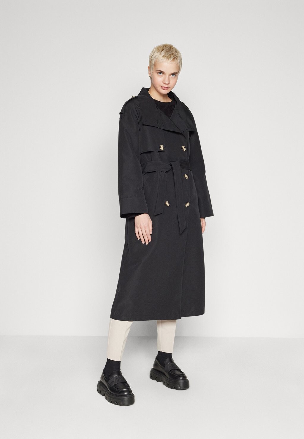 

Тренч TAYLOR BOOS WCP Vero Moda, черный