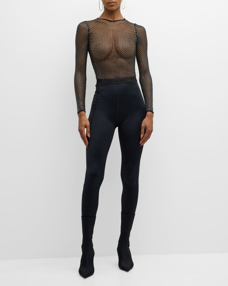 

Матовые леггинсы с логотипом Balenciaga
