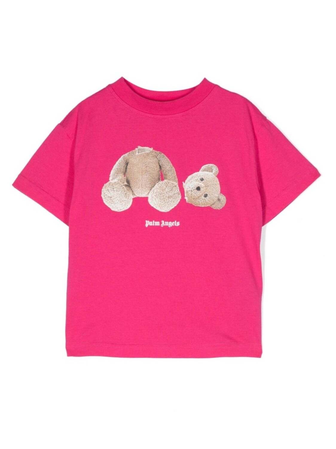 

Palm Angels Kids футболка с логотипом, розовый
