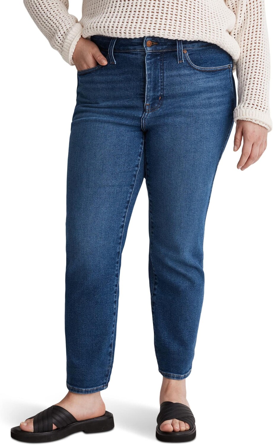 

Джинсы Plus Curvy Stovepipe Jeans in Auraria Wash Madewell, цвет Auraria Wash