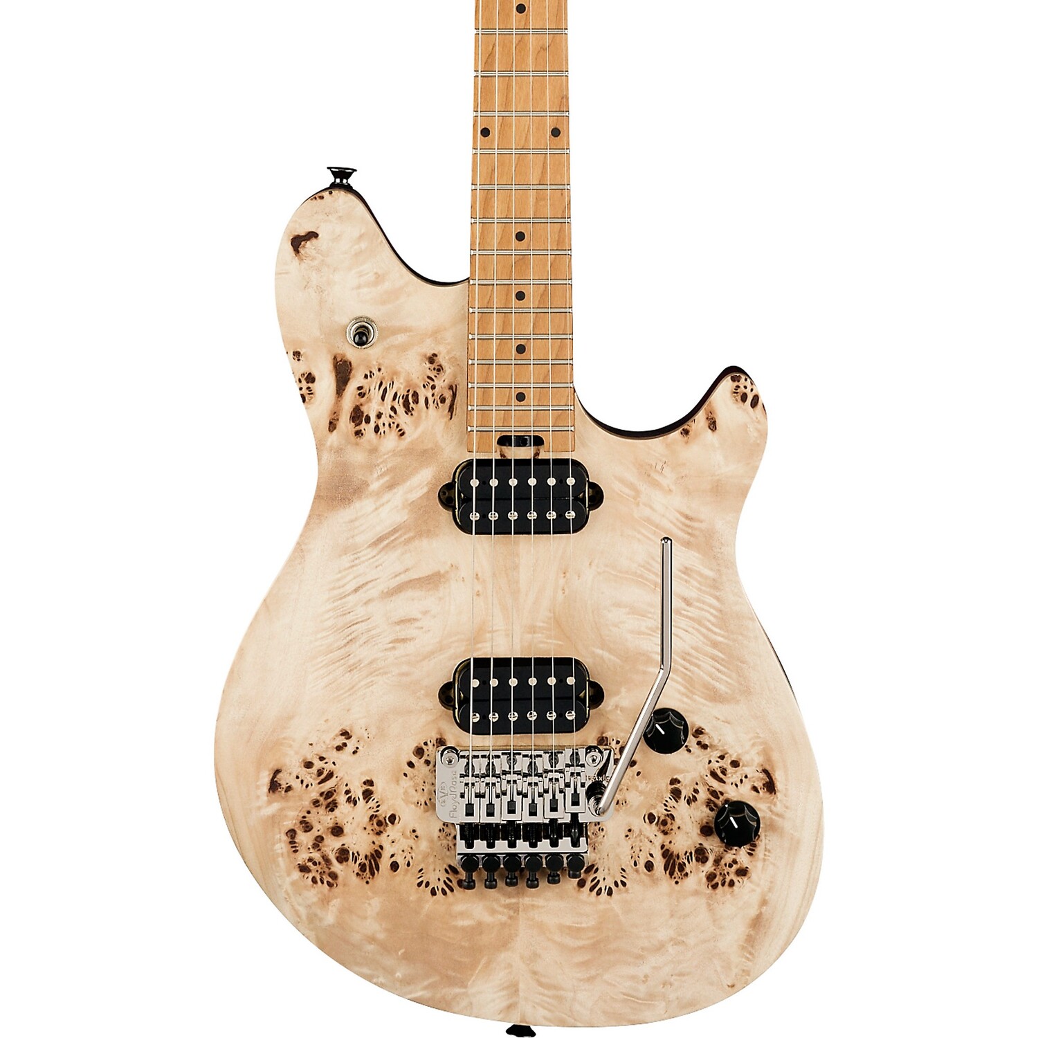 Электрогитара EVH Wolfgang WG Standard Exotic Burl, натуральный тополь укулеле luna uke ex mb exotic ukulele maple burl